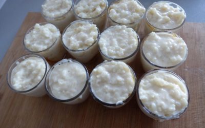 Riz au lait au caramel au beurre salé.
