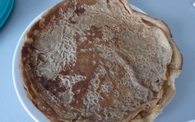 Crêpes sans gluten et sans lait.