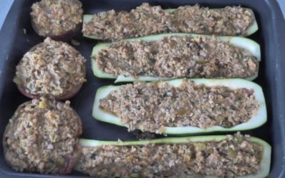 Tomates et courgettes farcies à ma façon.