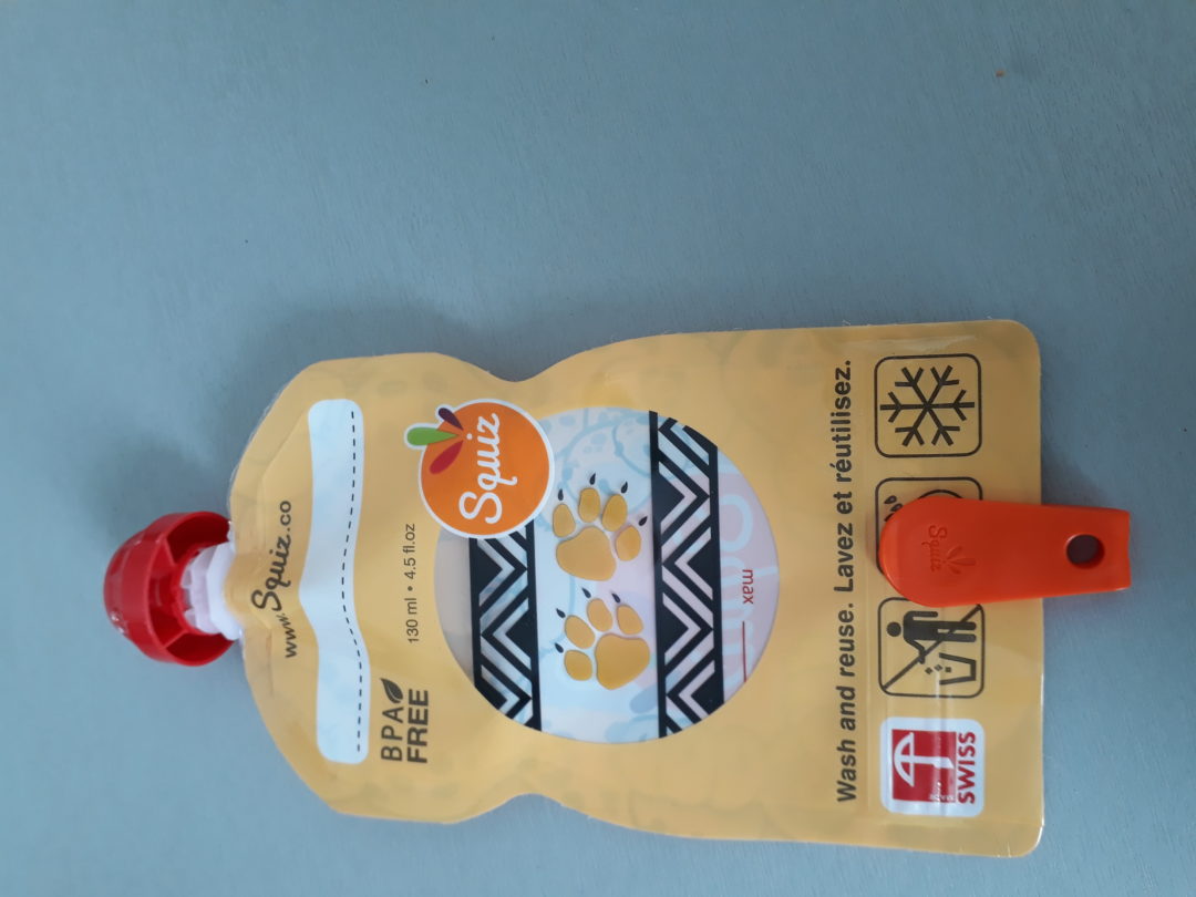 Des gourdes de compotes réutilisables pour remplacer les jetables